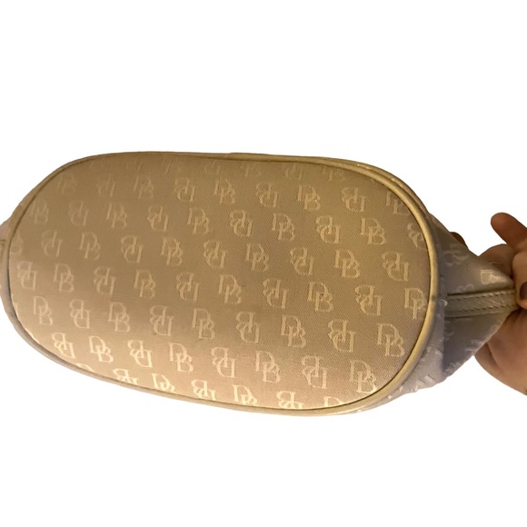Dooney & Bourke Small Logo Cream Canvas Bucket Bag - Picture 6 of 6